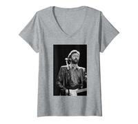 Femme Eric Clapton au Royal Albert Hall 1987 T-Shirt avec Col en V