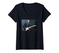 Femme Eric Clapton, Guitariste de Blues, Live The Brighton Centre 1992 T-Shirt avec Col en V