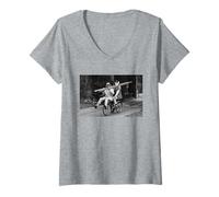 Femme Eric Morecambe et Tom Baker Morecambe & Wise Doctor Who T-Shirt avec Col en V