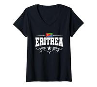 Femme Érythrée T-Shirt avec Col en V