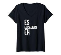 Femme ES eskaliert eh T-Shirt avec Col en V