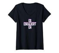 Femme ES eskaliert eh T-Shirt avec Col en V