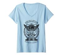Femme Escalator Security Council Funny Political American Eagle T-Shirt avec Col en V