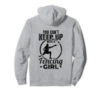 Femme escrimeuse Enthousiaste de l'escrime Épée Sweat à Capuche