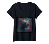 Femme Espace Bouvier des Flandres T-Shirt avec Col en V