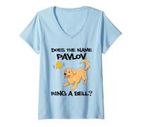 Femme Est-ce Que Le nom Pavlov Sonne-t-il Un Conditionnement Classique T-Shirt avec Col en V