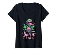 Femme Est-ce Que Mon Esprit est Une Fleur T-Shirt avec Col en V