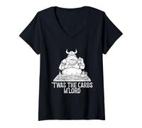 Femme Est-ce Que The Carbs M Lord Frog est drôle T-Shirt avec Col en V
