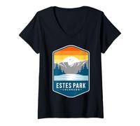 Femme Estes Park Colorado T-Shirt avec Col en V