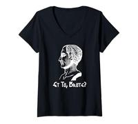 Femme Et Tu Brute Citation Julius Caesar Shakespeare T-Shirt avec Col en V