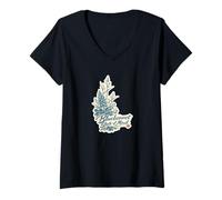 Femme État d'esprit Bluebonnet T-Shirt avec Col en V