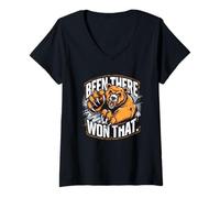 Femme Été Là Gagné Ce T-Shirt Hommes Femmes Ours Ours T-Shirt avec Col en V