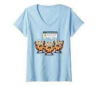Femme Êtes-Vous sûr de Vouloir supprimer Tous Les Cookies - Funny IT Guys T-Shirt avec Col en V