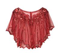 Femme Étole en Sequin et Châle, Boléro et Châle pour Robes de Soirée et de Mariage, Châle à 1920s-pour Femme Cape Pailleté de Soirée Vintage Châle Art déco de Mariage Accessoires