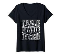 Femme Être Avocat Est Une Vocation Plus Qu’un Travail T-Shirt avec Col en V