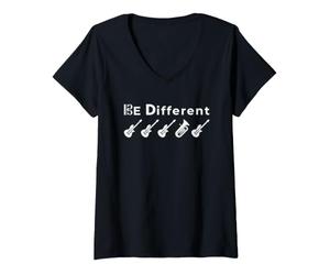 Femme Euphonium Tuba Cor d'Harmonie Cuivre Be Different T-Shirt avec Col en V