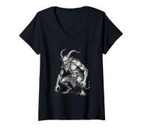 Femme Eurynome Grim Little Rascal T-Shirt avec Col en V
