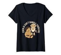 Femme Even AI Cant Handle Toddler Mom Artificial Intelligence T-Shirt avec Col en V