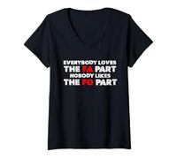 Femme Everybody Loves The FA Part T-Shirt avec Col en V