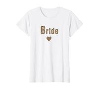 Femme EVJF Mariée Style Leopard Team Bride Témoin Mariage T-Shirt
