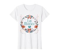 Femme EVJF Personnalisé, Future Mariée, Bride Couronne Terracotta T-Shirt