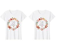 Femme EVJF Personnalisé Team Mariée Bride Couronne Terracotta T-Shirt (Lot de 2)