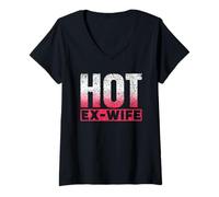 Femme Ex-Femme Sexy Divorce Divorcé Séparer Ex-Épouse T-Shirt avec Col en V