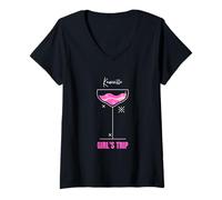 Femme Excursion à la Plage pour Filles, Knoxville, Tennessee T-Shirt avec Col en V