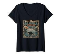 Femme Excursion en Bateau des cétacés dans la région de l'Alaska 2026 T-Shirt avec Col en V