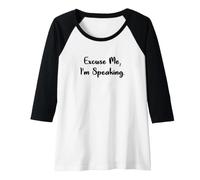 Femme Excusez-Moi, Je Parle Manche Raglan
