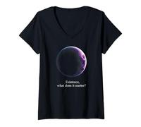 Femme Existence : qu'importe ? Physique, Cosmos T-Shirt avec Col en V