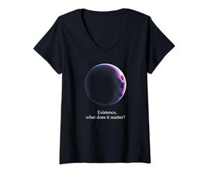 Femme Existence : qu'importe ? Physique, Cosmos T-Shirt avec Col en V