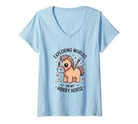 Femme Exploration de Mondes sur My Hobby Horse Kids Fantasy T-Shirt avec Col en V