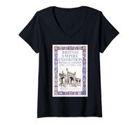 Femme Exposition de l'empire Britannique 1924 T-Shirt avec Col en V