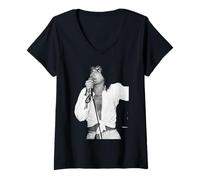 Femme Exposition personnelle du chanteur de The Faces, Rod Stewart, 1976 T-Shirt avec Col en V