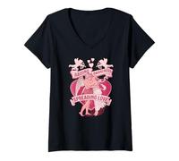 Femme Exprimer l’Amour et éveiller Les consciences T-Shirt avec Col en V
