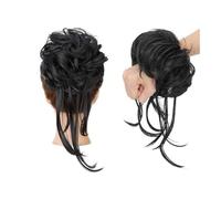 Femme Extensions de cheveux synthétiques en chignon décoiffé, postiches élastiques ondulés, queue de cheval Facile à utiliser(613)