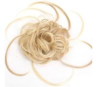 Femme Extensions de queue de cheval bouclées et désordonnées avec bande élastique, chignon synthétique long et chouchous Facile à utiliser(22H613)