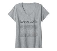 Femme Ezekiel 25:17 T-Shirt léger T-Shirt avec Col en V