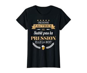 Femme Factrice subit pas la pression bière humour Facteur T-Shirt