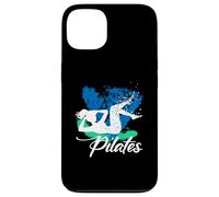 Femme Faisant du vélo Crunch Pose Sport Fitness Pilates Coque pour iPhone 13