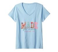 Femme Fait pour Plus de Foi chrétienne Verset Ephésiens 2:10 T-Shirt avec Col en V