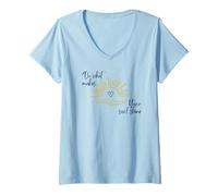 Femme Faites ce qui fait briller votre âme : citations inspirantes à vivre T-Shirt avec Col en V