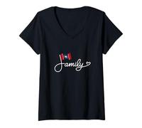 Femme Famille du Mississippi - Art Word Art du Patrimoine du Drapeau du Mississippi T-Shirt avec Col en V