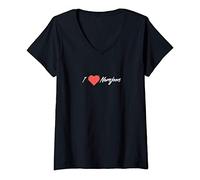 Femme Family Name Gifts | I LOVE NAMJOON | Popular T-Shirt avec Col en V