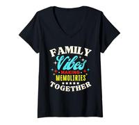 Femme Family Reunion Vibes 2026 Making Memories T-Shirt avec Col en V