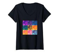 Femme Fannie Lou Hamer T-Shirt avec Col en V