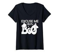 Femme Fantôme d'halloween Amusant Excuse Me But Boo T-Shirt avec Col en V