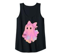 Femme Fantôme Pastel avec nœud - Joli Tour ou friandise d'halloween Débardeur