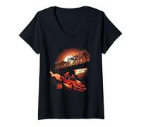 Femme Fast & Furious 25th Anniversary Fast Five High Speed T-Shirt avec Col en V